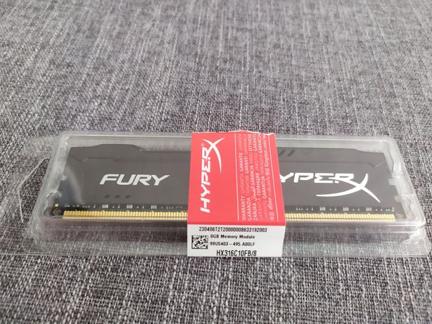 Оперативна пам'ять HyperX 8gb DDR3-1600 FURY Black