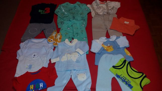 Conjunto 17 peças roupa bebé 3-6 meses/também vendo à peça
