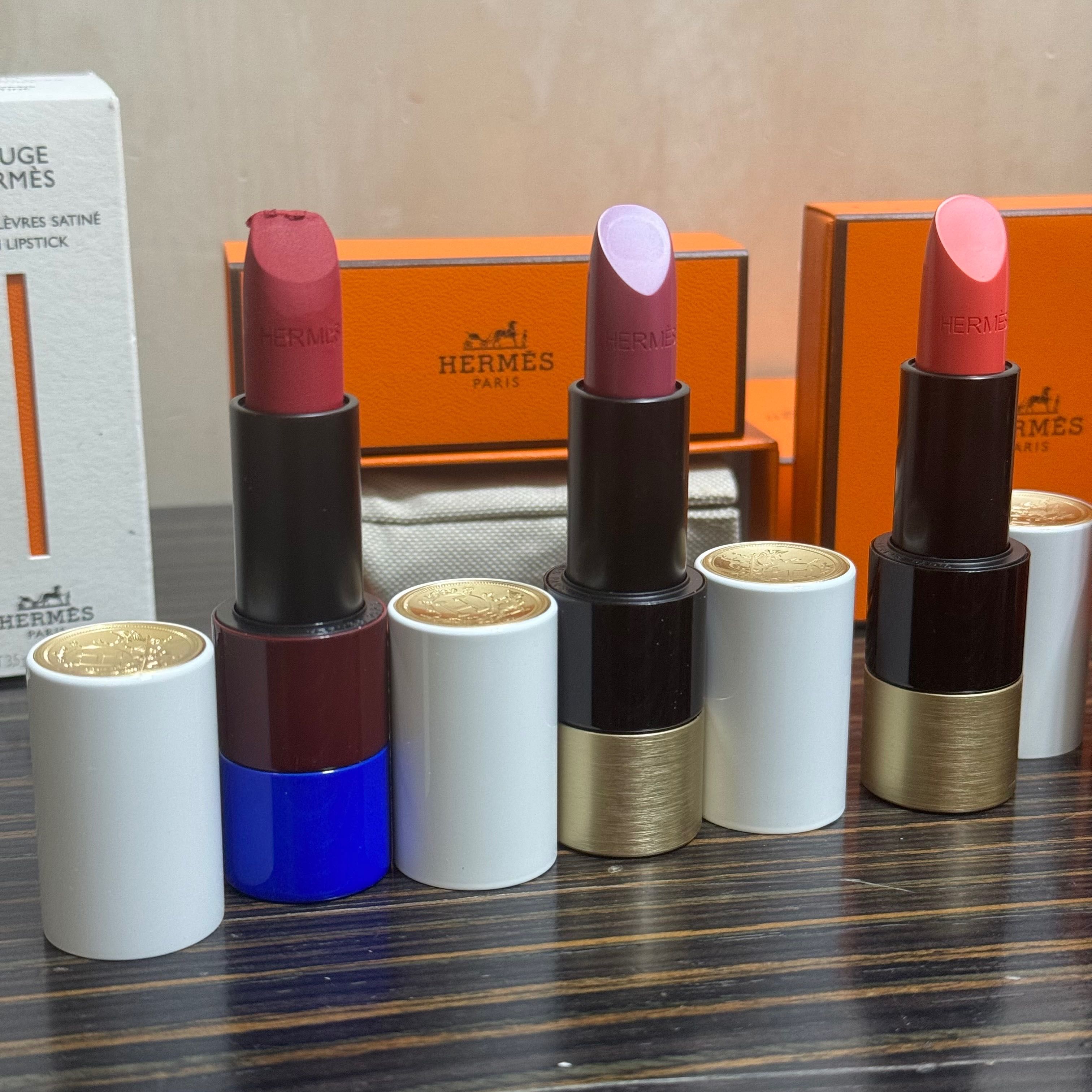 Нова зволожуюча помада Hermes rouge satin бальзам оригінал в коробці