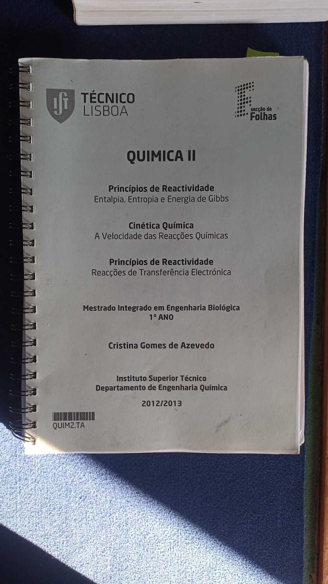 Sebenta Química II