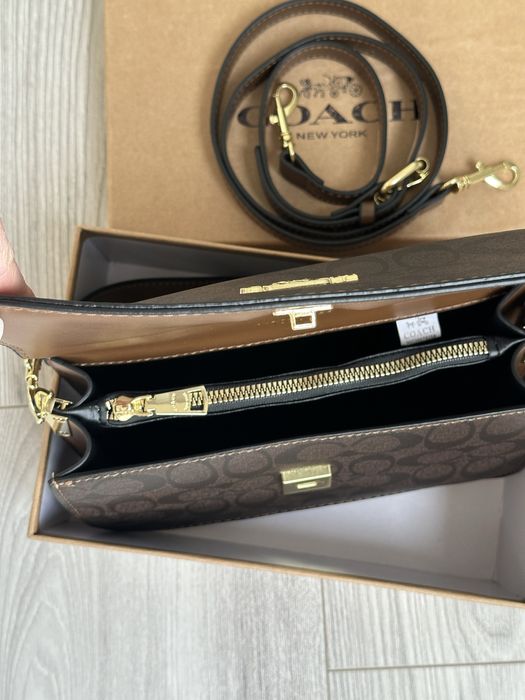 Сумка женская Coach /Коуч коричневая.