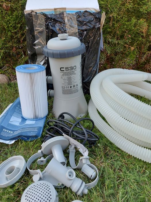 Pompa do basenu INTEX 2006l/h C530 kartuszowa zestaw węże filtr typu A