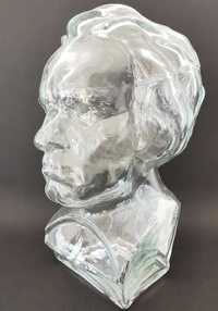 Szkło szklana głowa Beethoven Ingrid Glass lata 70-te