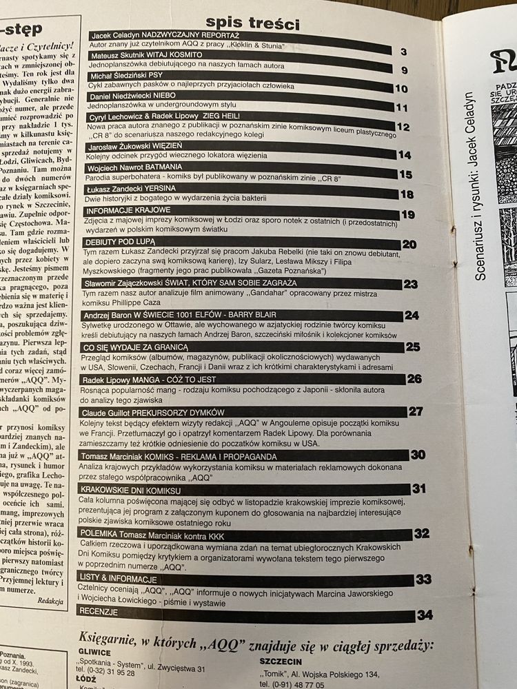 Unikat! Magazyn komiksów AQQ 1997 nr 14 ( 2/1997 )