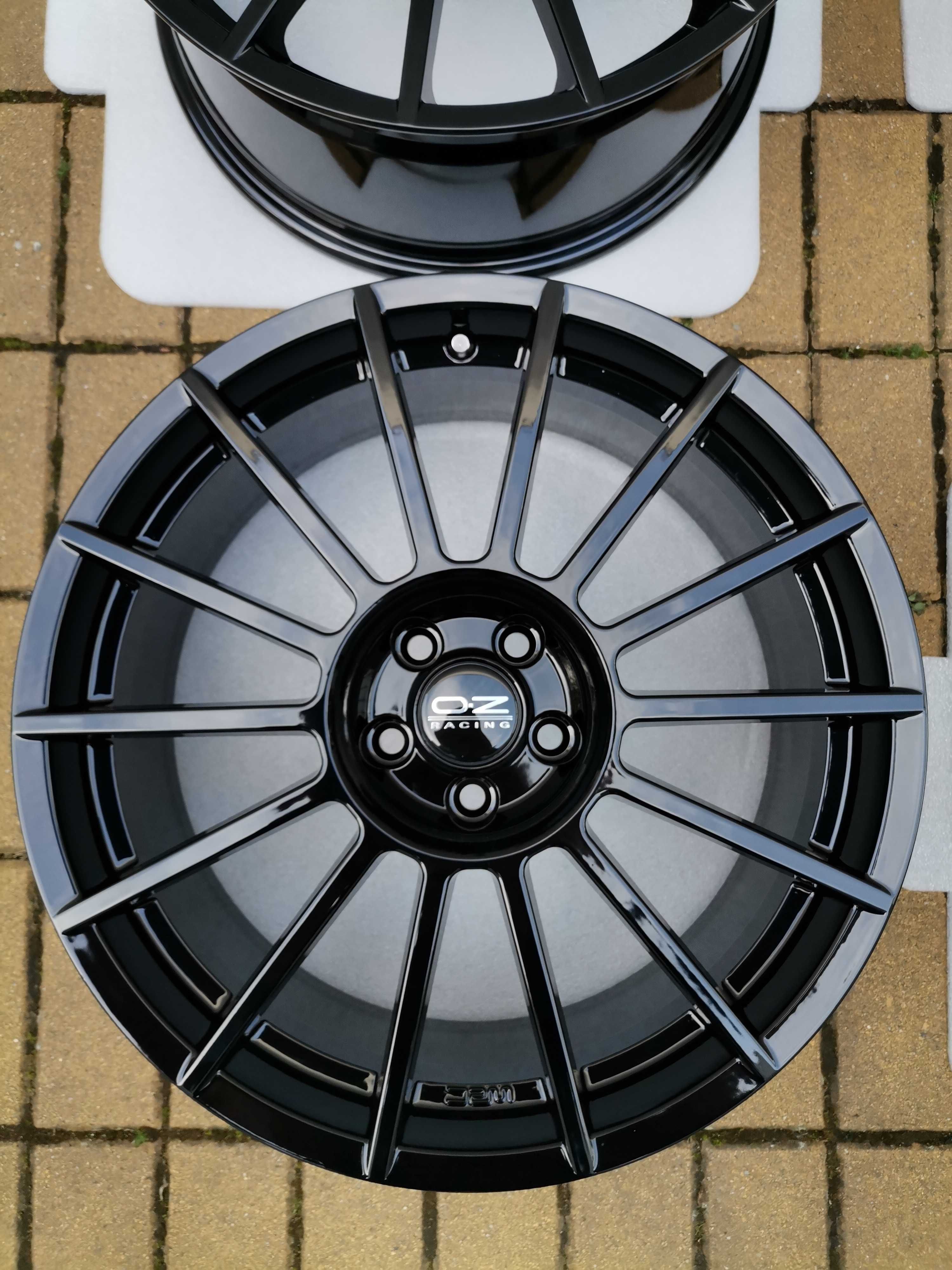 18'' 5x100 Oz WRC Fabrycznie Nowe Czarny fortepian Audi Seat Vw.