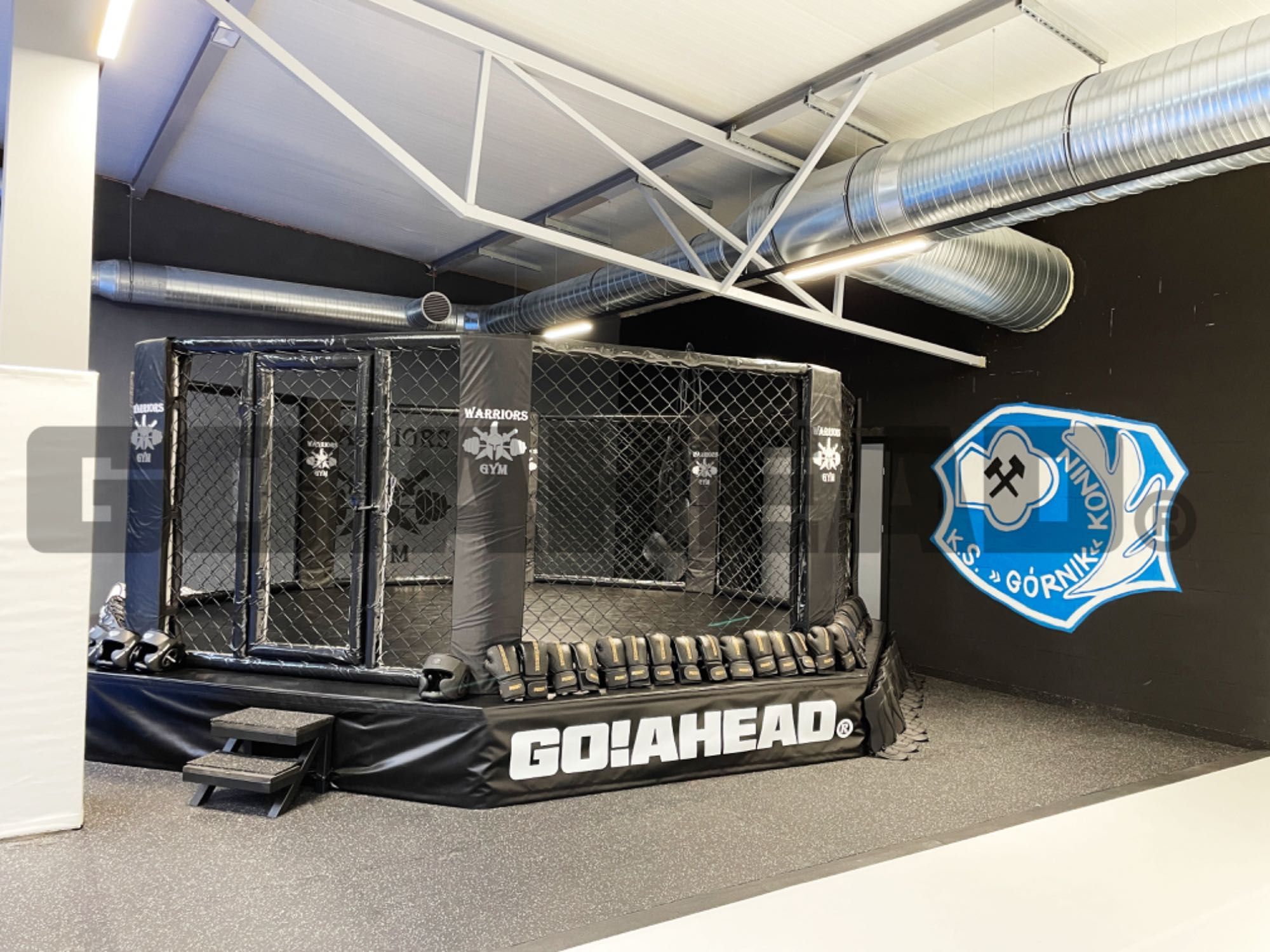 OCTAGON MMA Profesjonalny 6m z podestem NOWY SUPER CENA !