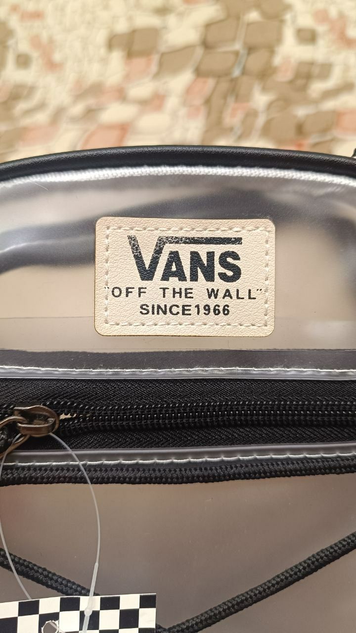 Сумка на плече Vans прозора або в клітинку бананка ванс месенджер