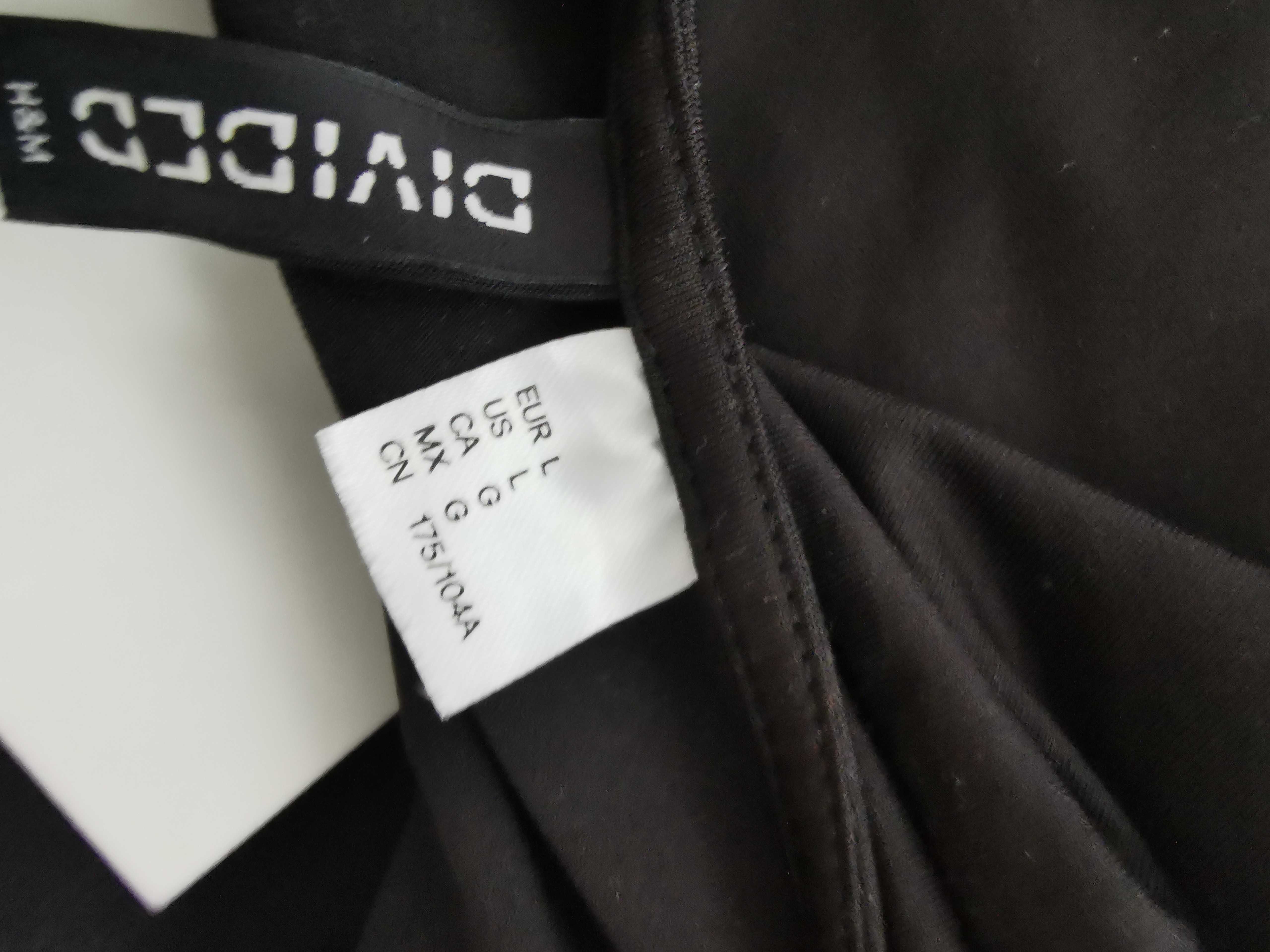 Czarna sukienka H&M nowa L 40 letnia krótka bez pleców
