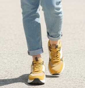 Żółte sneakersy damskie Graceland Rozmiar 40, długość wkładki 26