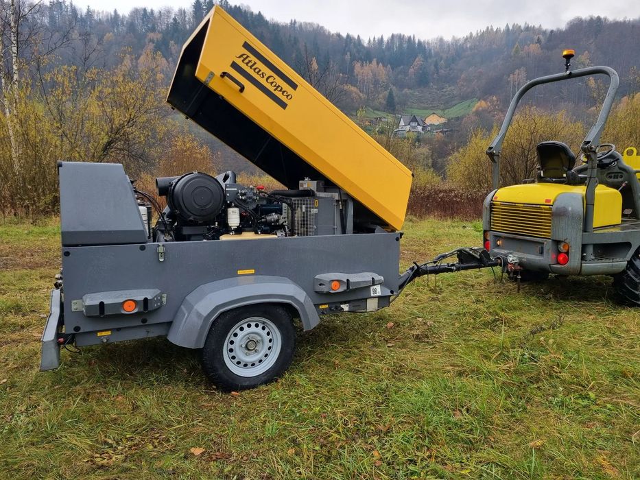 Atlas Copco XAS 137 Kompresor Śrubowy Sprężarka 8,5m3 jak Nowy z Norwegii 801 mtg!! Silnik Kubota 4cyl. Do rejestracji. Chłodnica cyklonowa! Igła! Serwisy w DEKRA BMWT  Serwisowany w DEKRA BMWT Dokumenty Brify oraz Certyfikaty OKAZJA IGŁA!