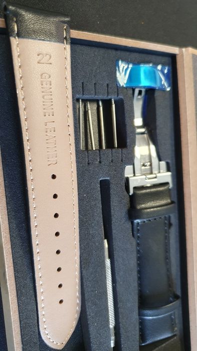 Pasek skórzany do zegarka 22mm