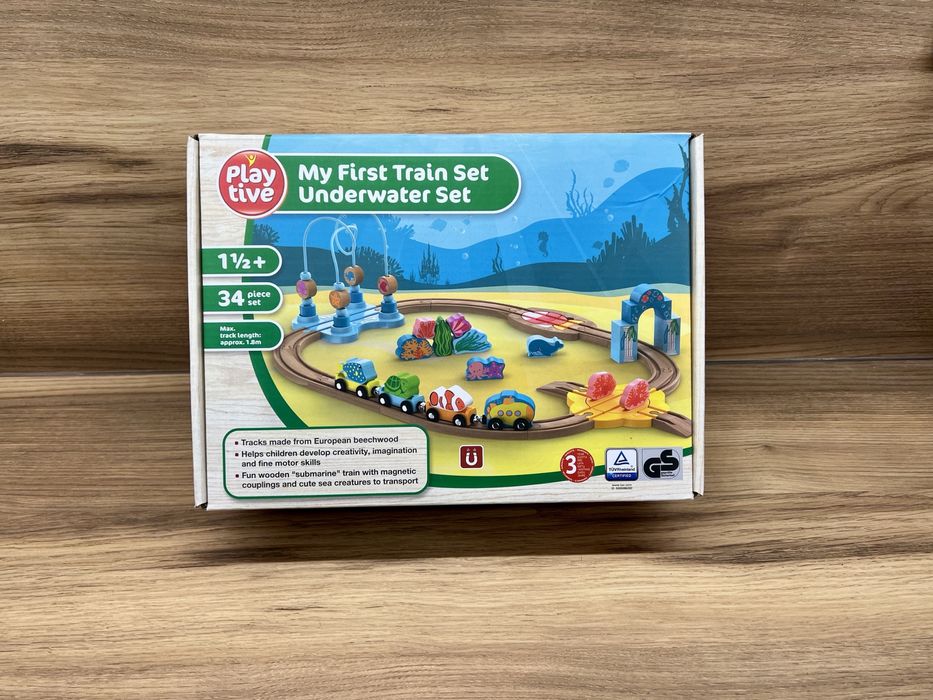 Playtive 18мic+ Мій перший деревʼяний потяг Підводний човен 34ел