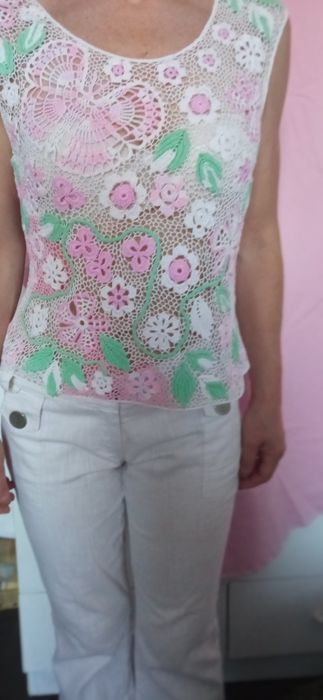 Кофточка ирландское кружево