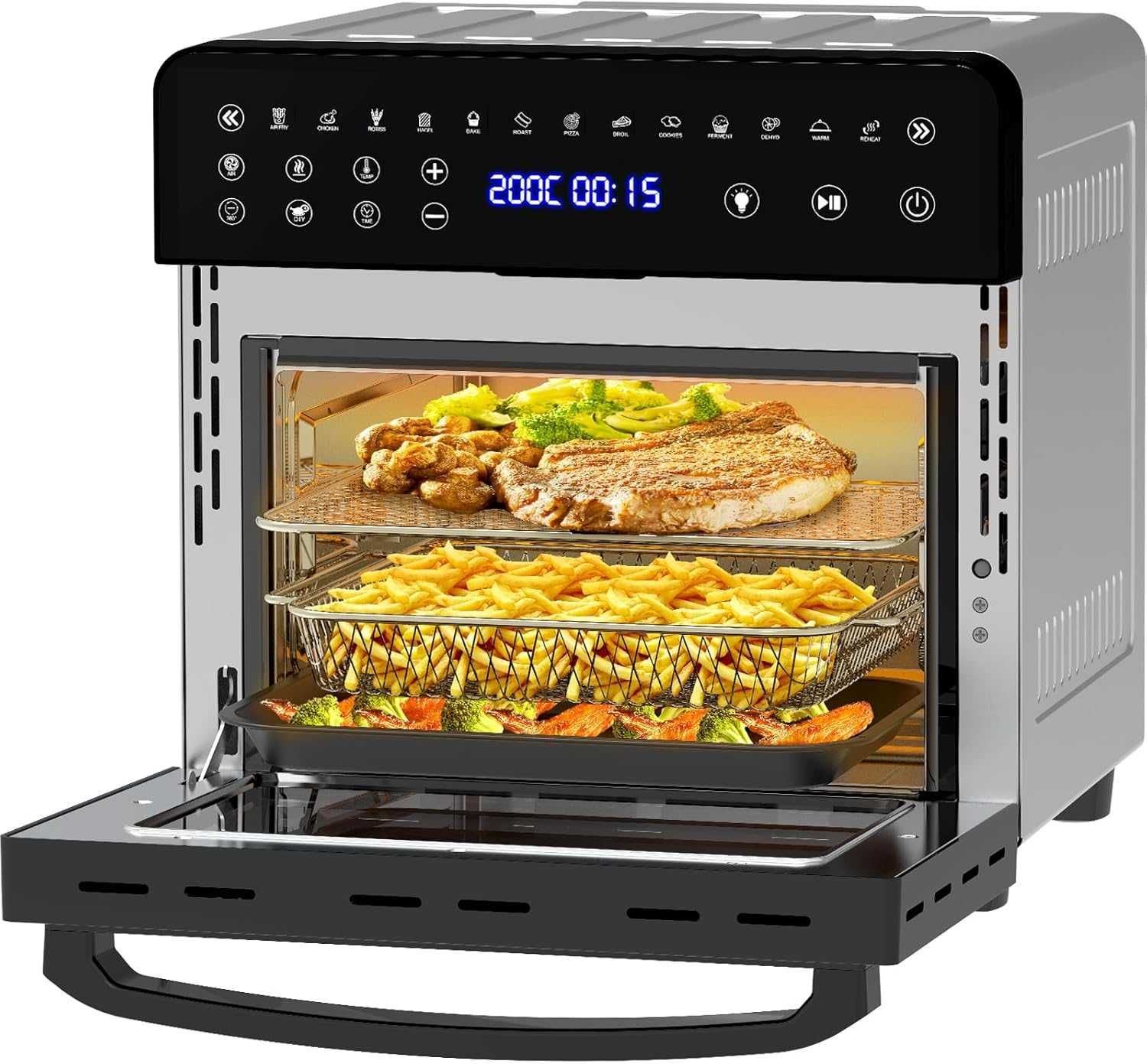 Iceagle Frytkownica na gorące powietrze XXL Airfryer 15 litrów