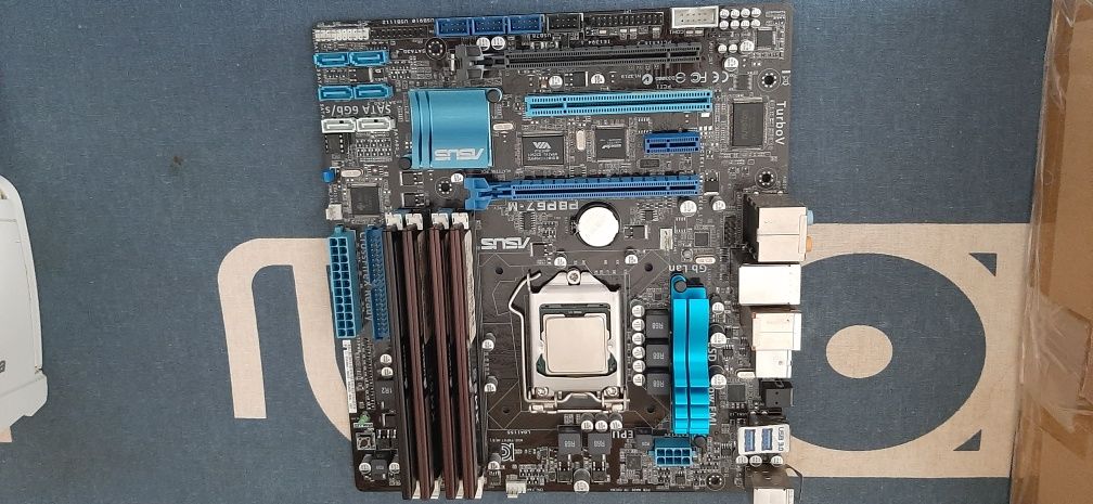Motherboard asus p8p67-m + processador i5 2800mh + 8g corsair memoria