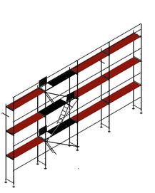 Rusztowanie elewacyjne 12x8,5 system plettac