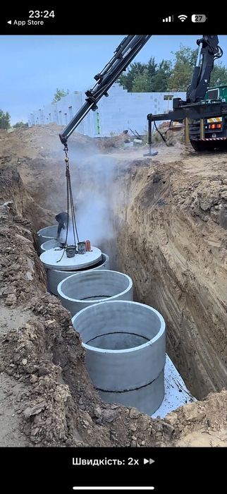 Копаємо каналізації Чернівці | Септики з переливом 6, 10, 15 м³ |