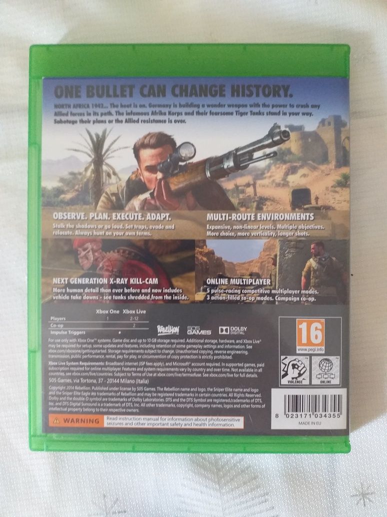 Sniper Elite 3 Xbox One po polsku