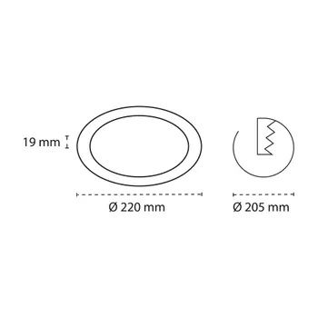 Luz Foco Downlight 4000K 1800lm