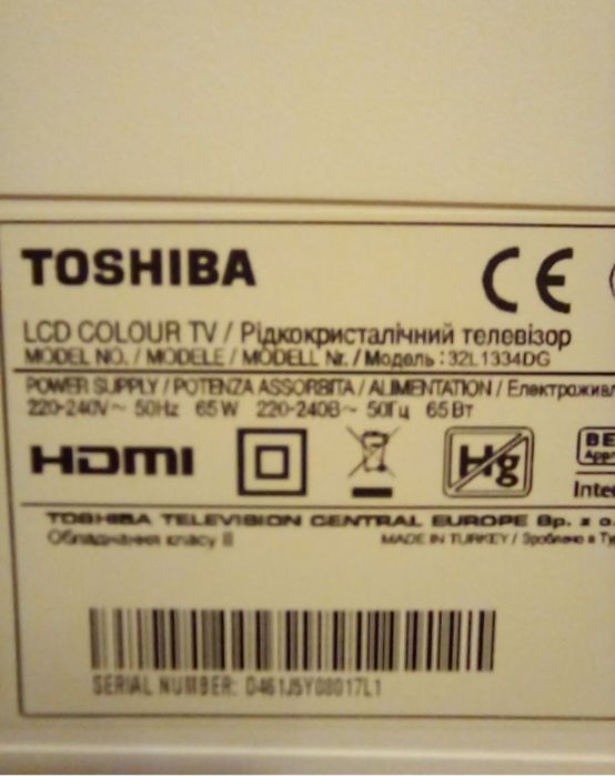 Телевізор 32 дюйми Toshiba