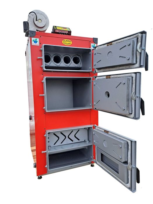 Piec Kocioł 12kw do 110m2 na Węgiel Drewno 5 Klasa +Sterownik Dmuchawa