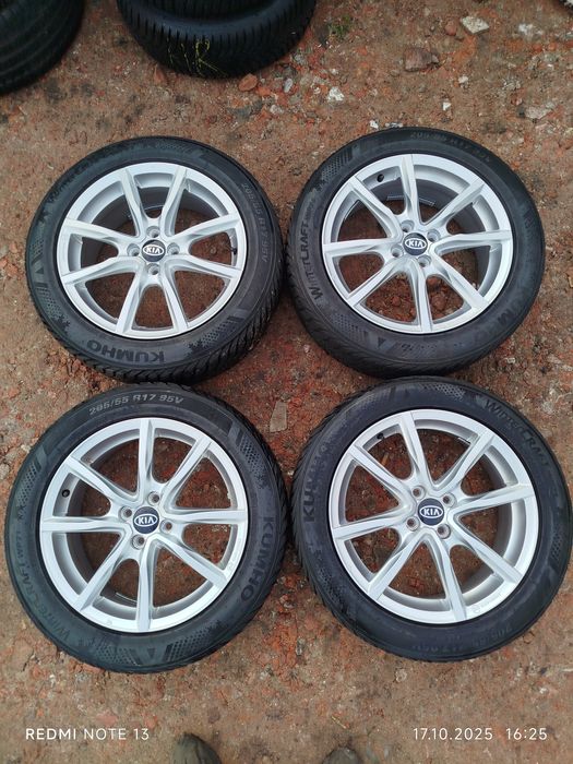 Koła Stalowe KIA STONIC 6,5Jx17(4x100,ET49)+Opony KUMHO 205/55R/17 95V