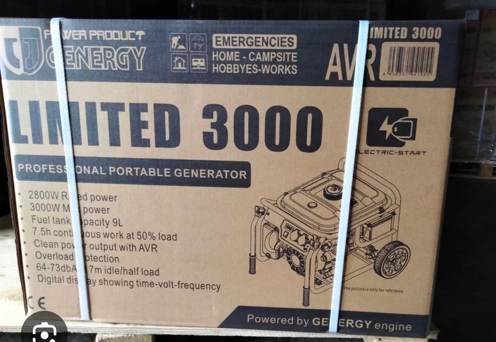 Продам генератор Genergy limited 3000