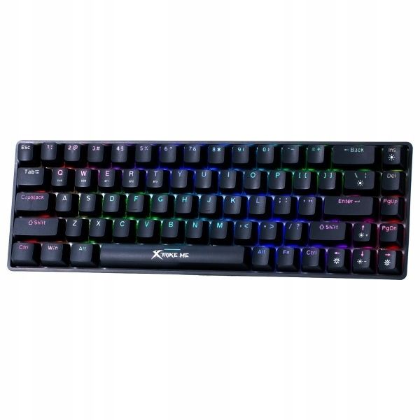 Klawiatura bezprzewodowa mechaniczna XTRIKE gamingowa bluetooth RGB