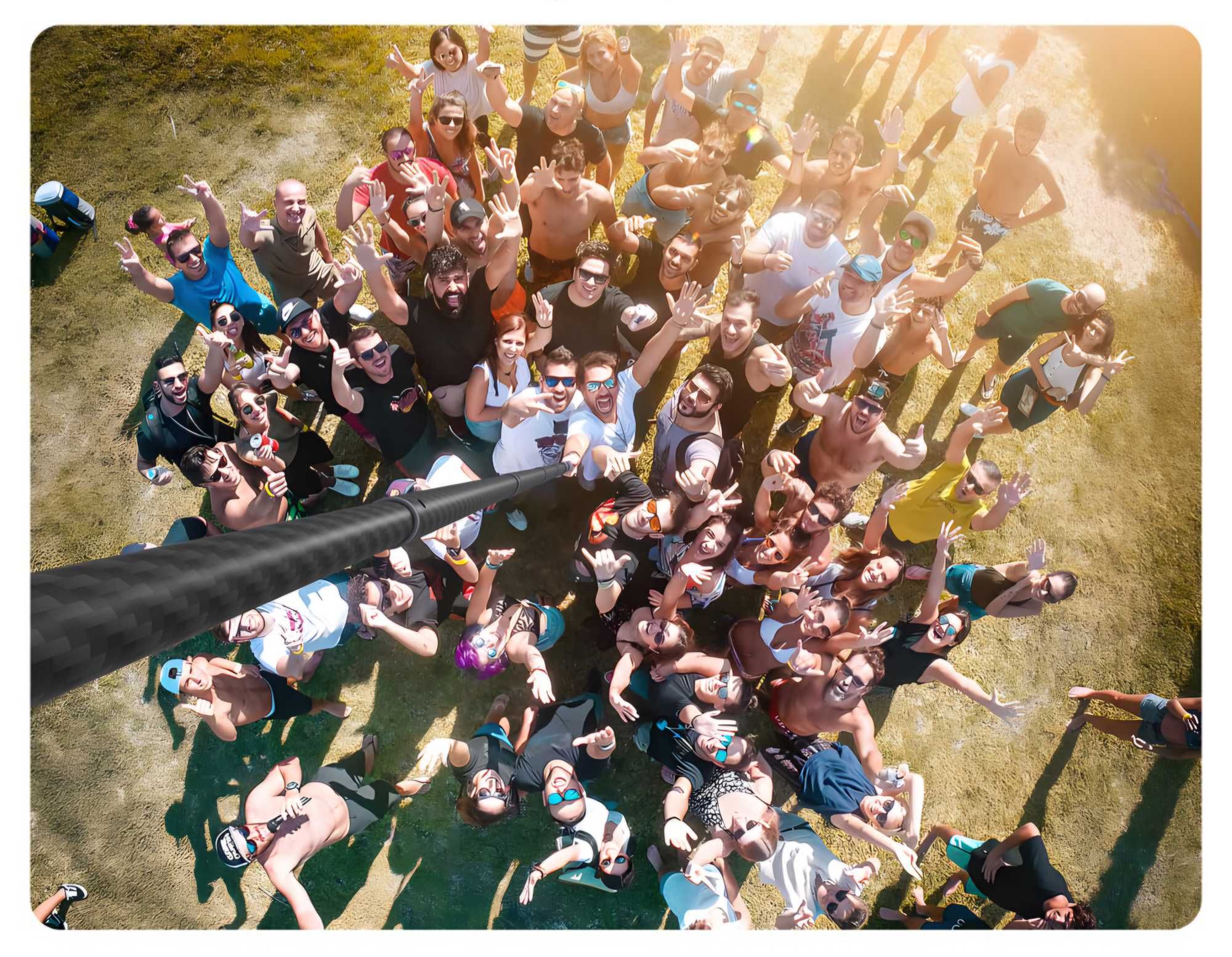 Kijek do selfie 2,90 metra z włókna węglowego do GoPro Insta360 DJI