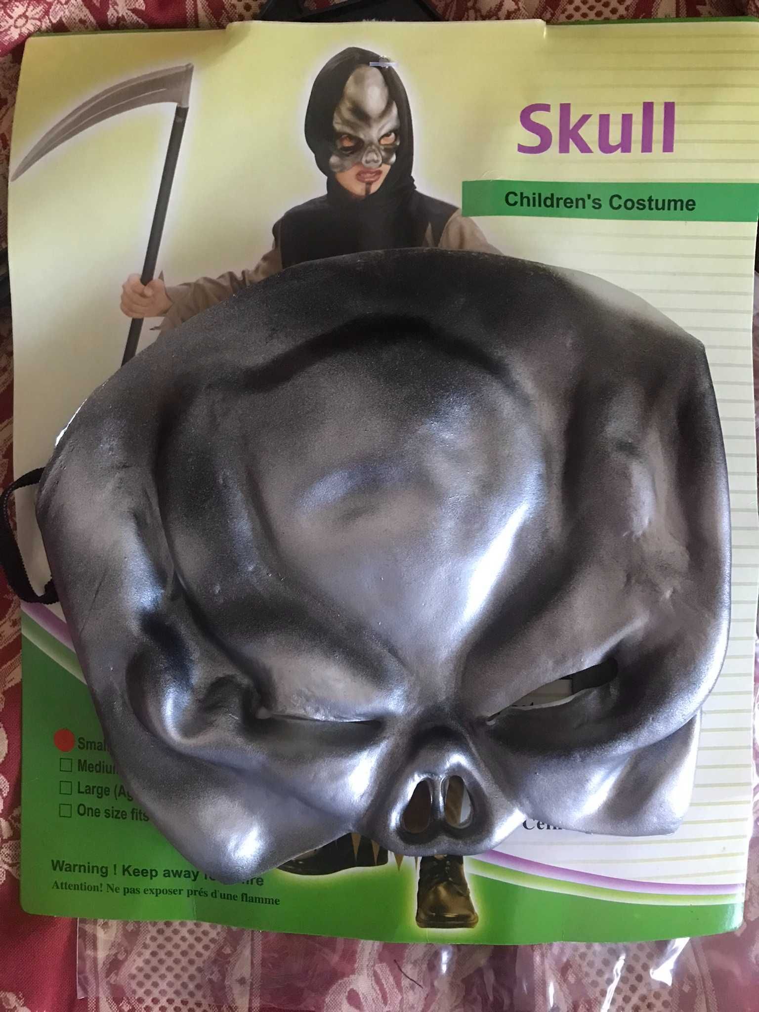 Fatos de carnaval disfarce de Caveira Skull 4-6 anos
