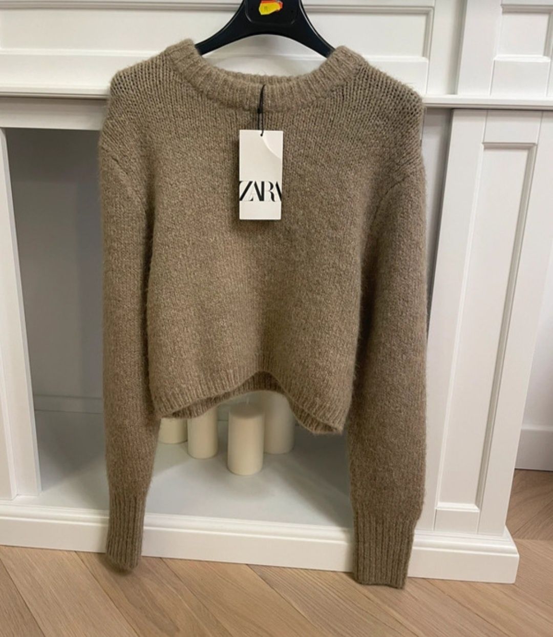 Sweter Zara nowy z wełną i alpaką S