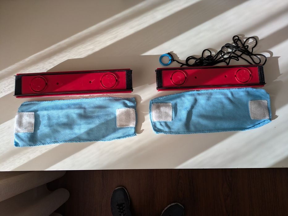 Tirolês magnético para limpar vidros