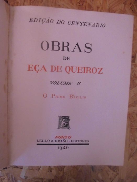 Queiroz (Eça de);O Primo Basílio-Centenário