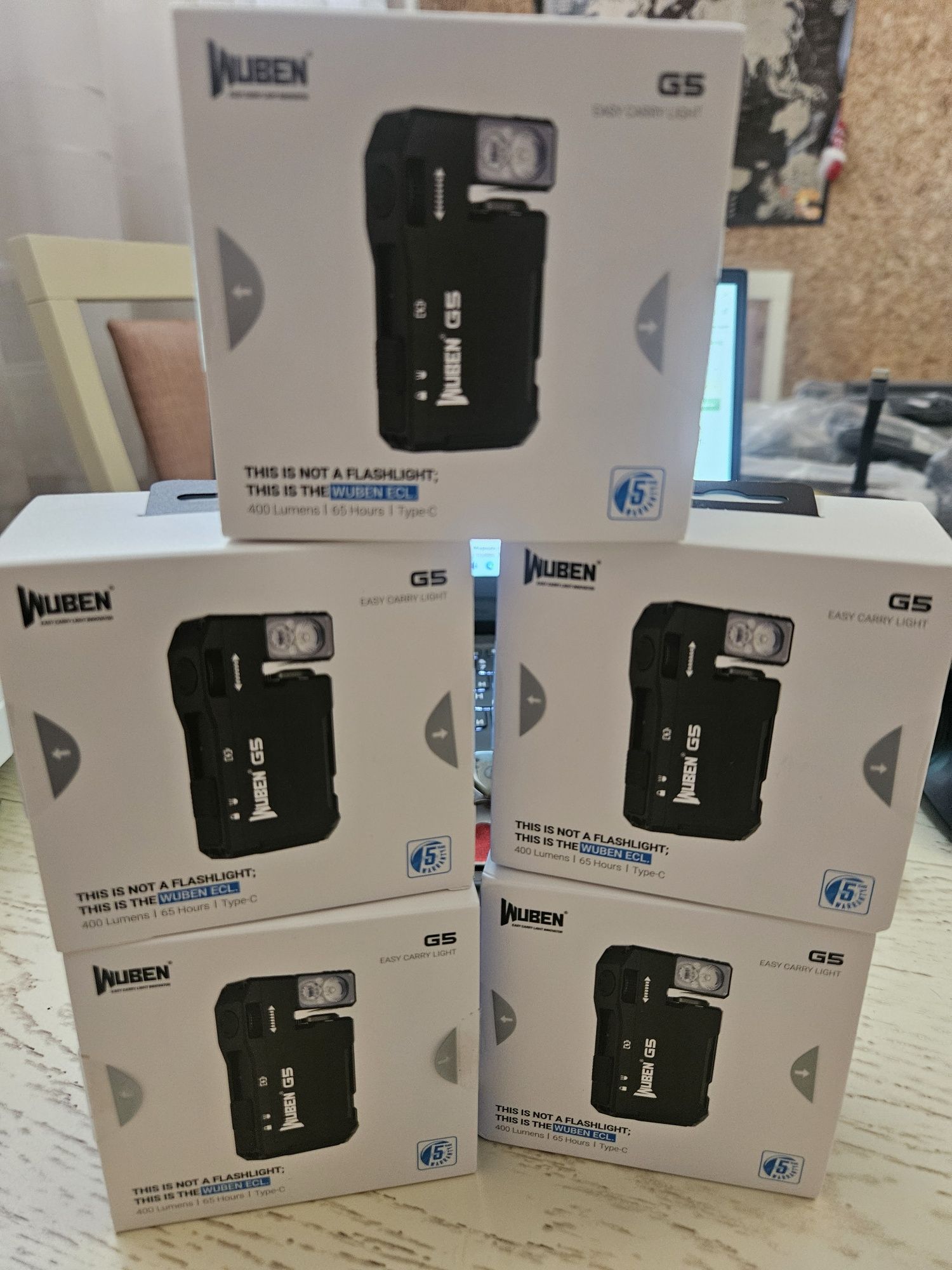 Wuben G5,  EDC ліхтарик, 400 lumens, НОВИНКА!
