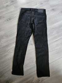 Czarne spodnie jeansowe r XL