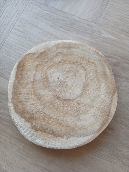 Naturalny okrągły plaster drewna pod stroik świąteczny podkładka drewn