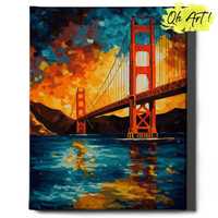 Malowanie po numerach, 40x50 cm - San Francisco / Oh-Art