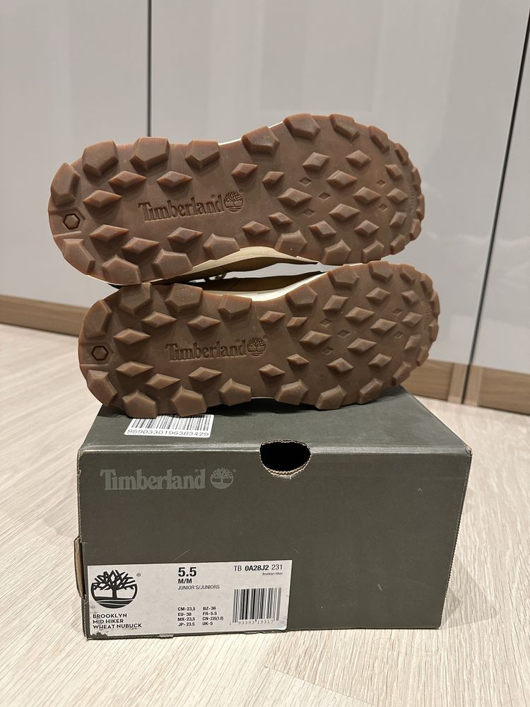 38 Buty trapery trekkingowe Timberland Brooklyn Mid Hiker - wheat