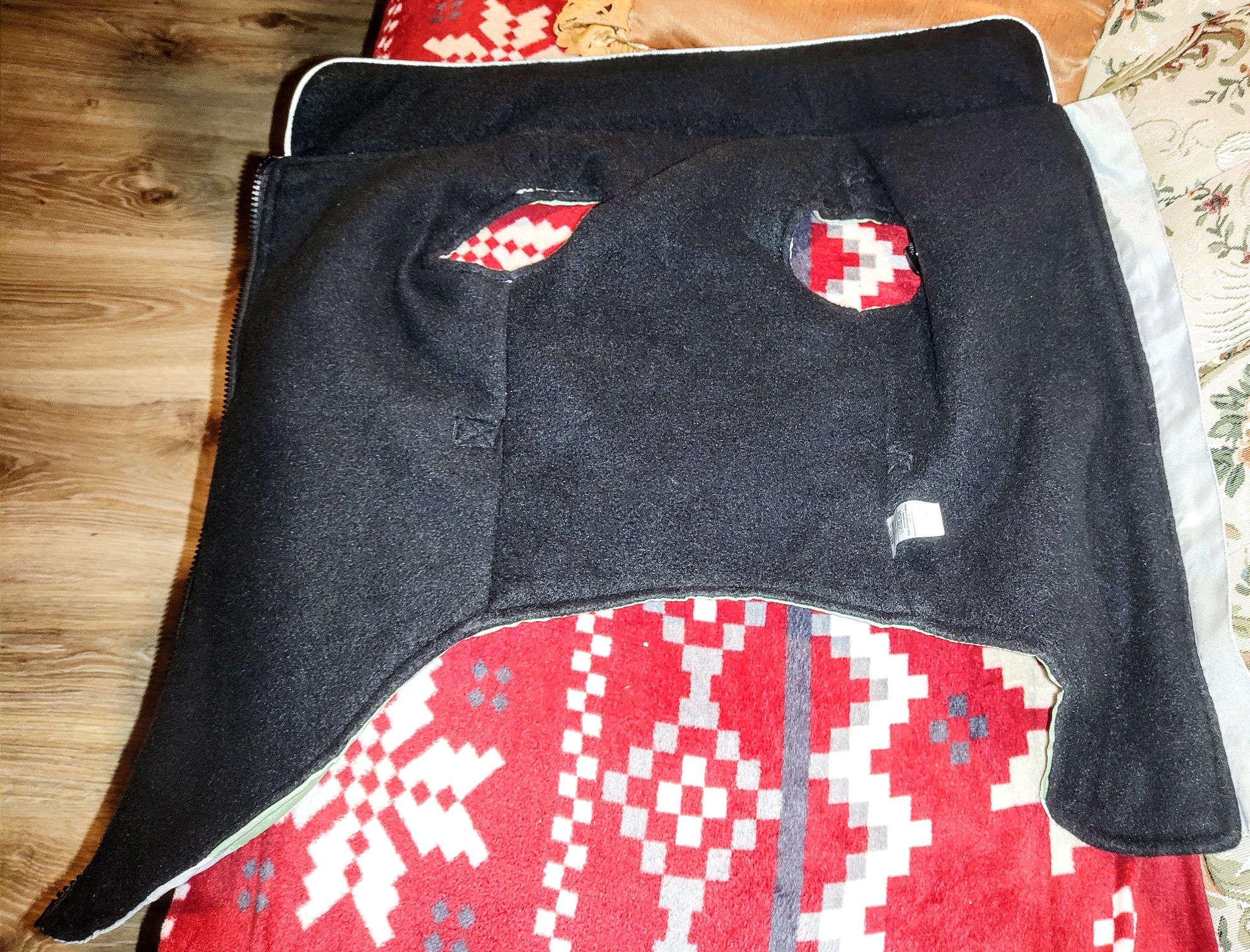 Płaszcz kurtka przeciwdeszczowa odblaskowa szelki dla psa M
