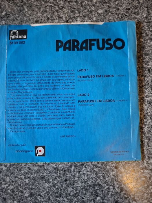 Vinil single parafuso
