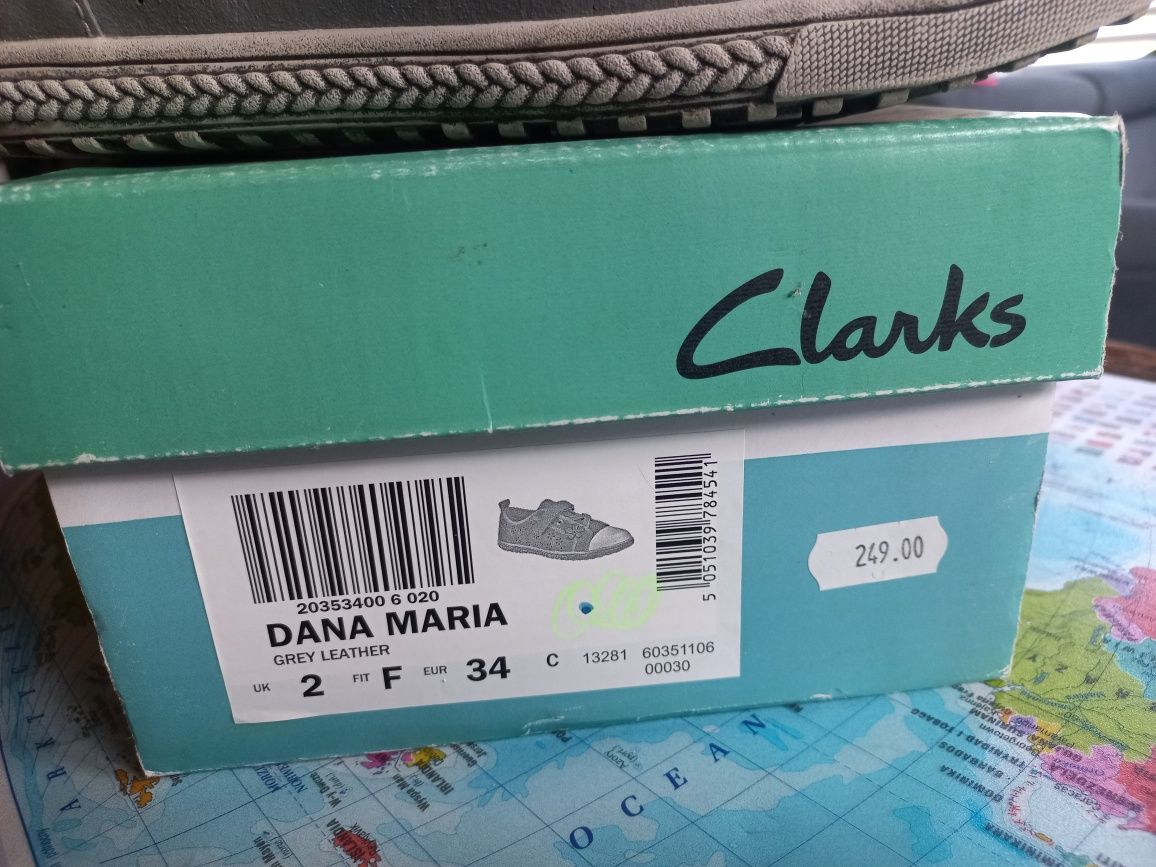 Buty dziewczęce skórzane Clarks