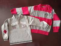 Sweter i bluza sweterkowa Baby Club zestaw 2-pak rozm. 92
