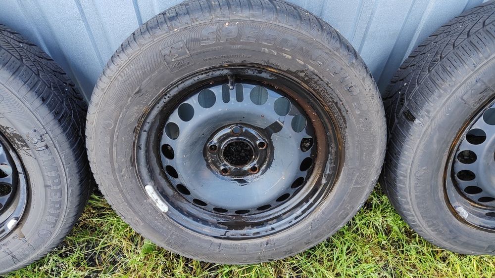 Koła - felgi z oponami zimowymi 15" 5x110 195/65r15 Opel Zafira Astra