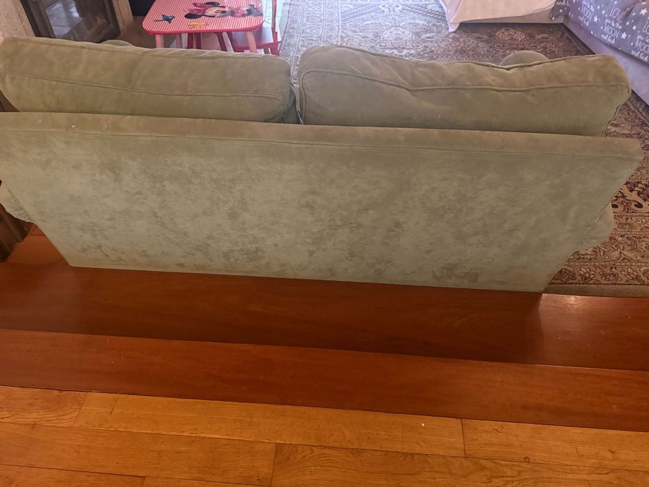 Sofá em pele de pêssego