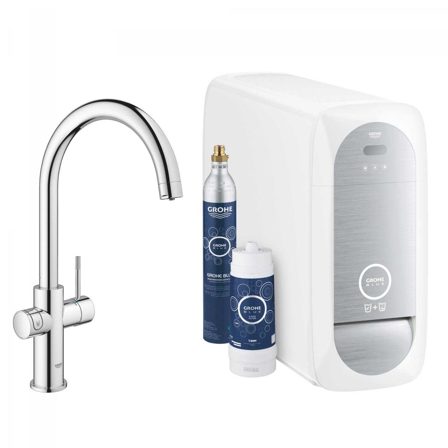 GROHE Blue Home bateria kuchenna z funkcją filtrowania i gazowania wod