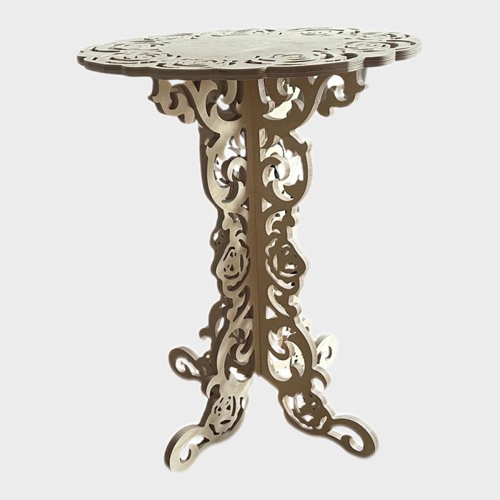 designerski stolik różany