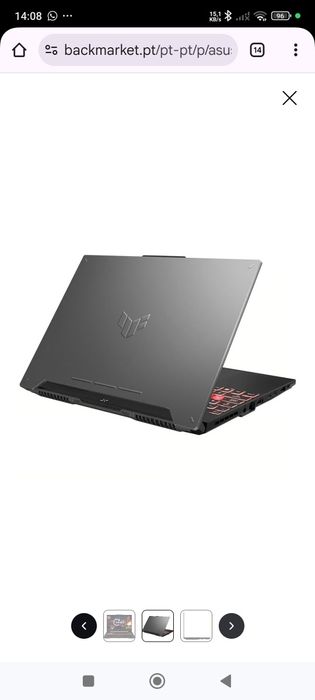 Computador Portátil ASUS TUF Gaming A15 ,15.6 ,AMD Ryzen 7 7735HS - RA