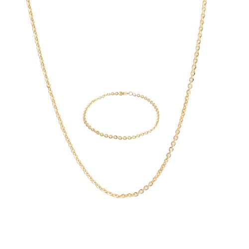 Komplet, delikatne, okragłe ogniwa 7