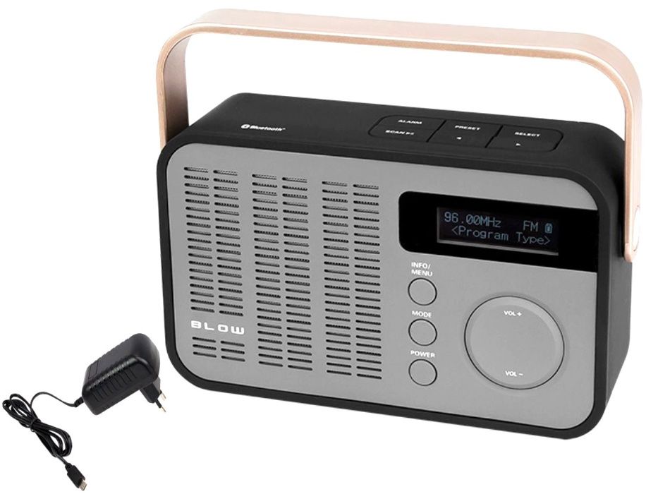 RADIO FM Cyfrowe DAB+ Głośnik BLUETOOTH SD USB Play MP3 Przenośne FV