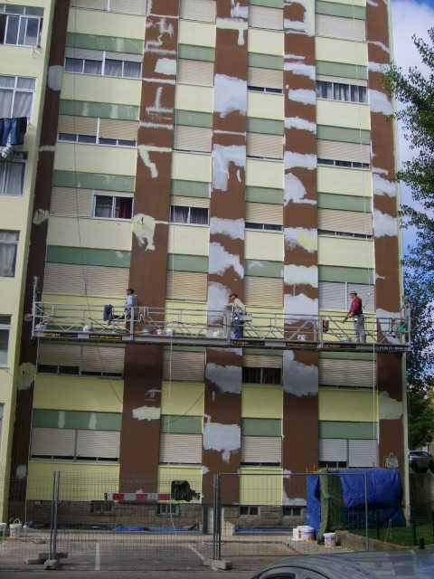Plataforma Suspensa Baileu  3 Unid  Pintura de Edifícios Fachadas